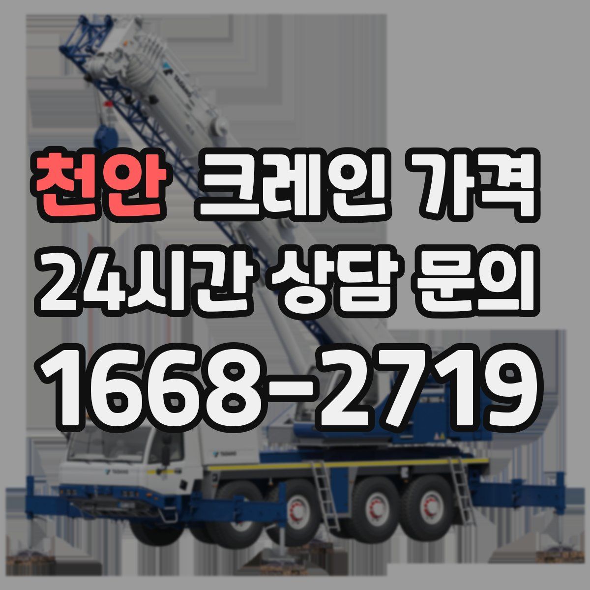 천안 크레인 가격