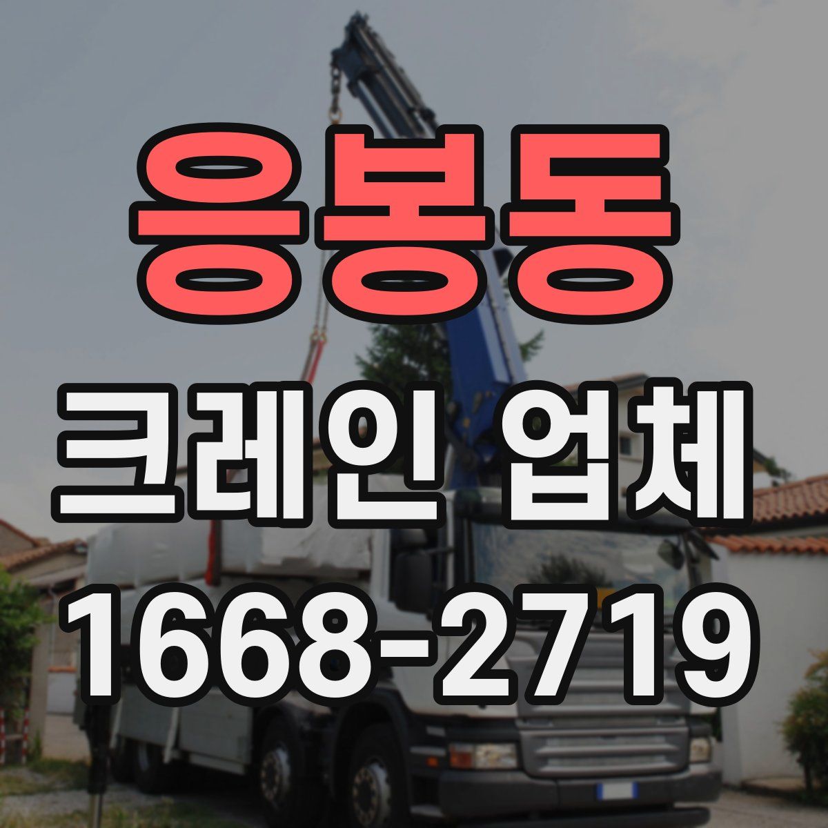 응봉동 크레인 업체
