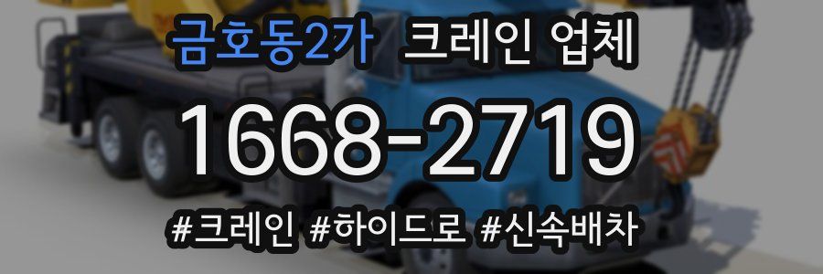 금호동2가 크레인 업체