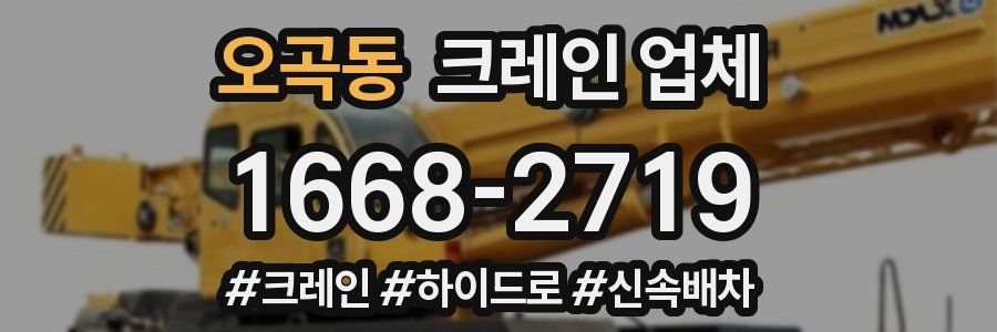 오곡동 크레인 업체