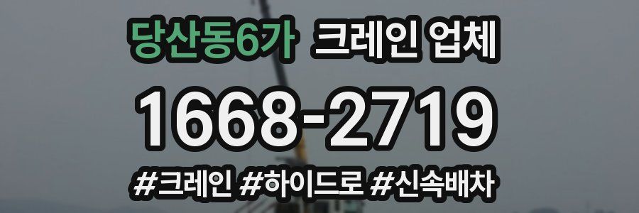 당산동6가 크레인 업체