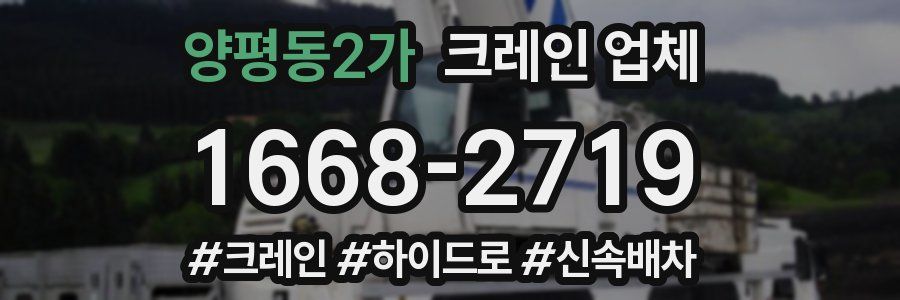 양평동2가 크레인 업체