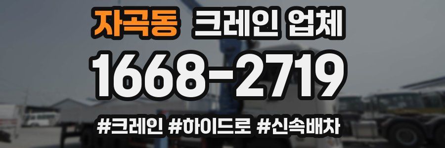 자곡동 크레인 업체