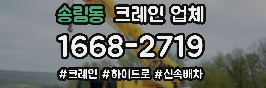 송림동 크레인 업체