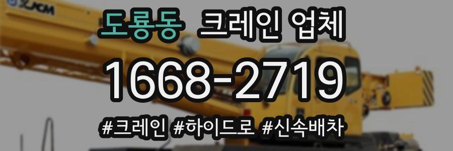 도룡동 크레인 업체