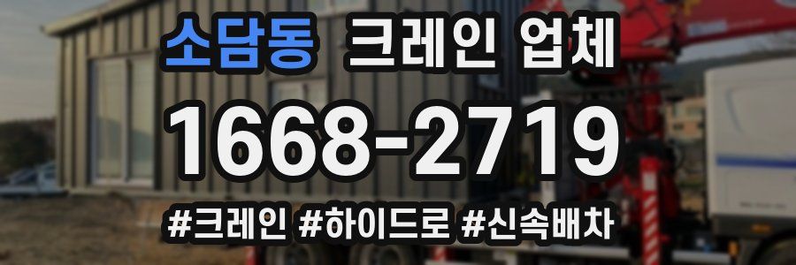 소담동 크레인 업체