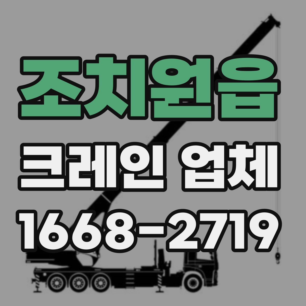 조치원읍 크레인 업체