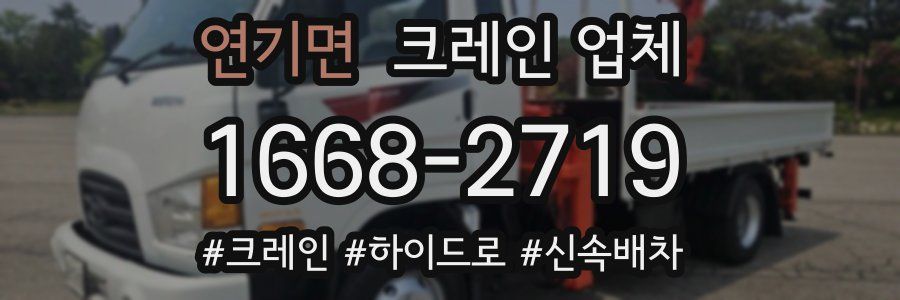 연기면 크레인 업체