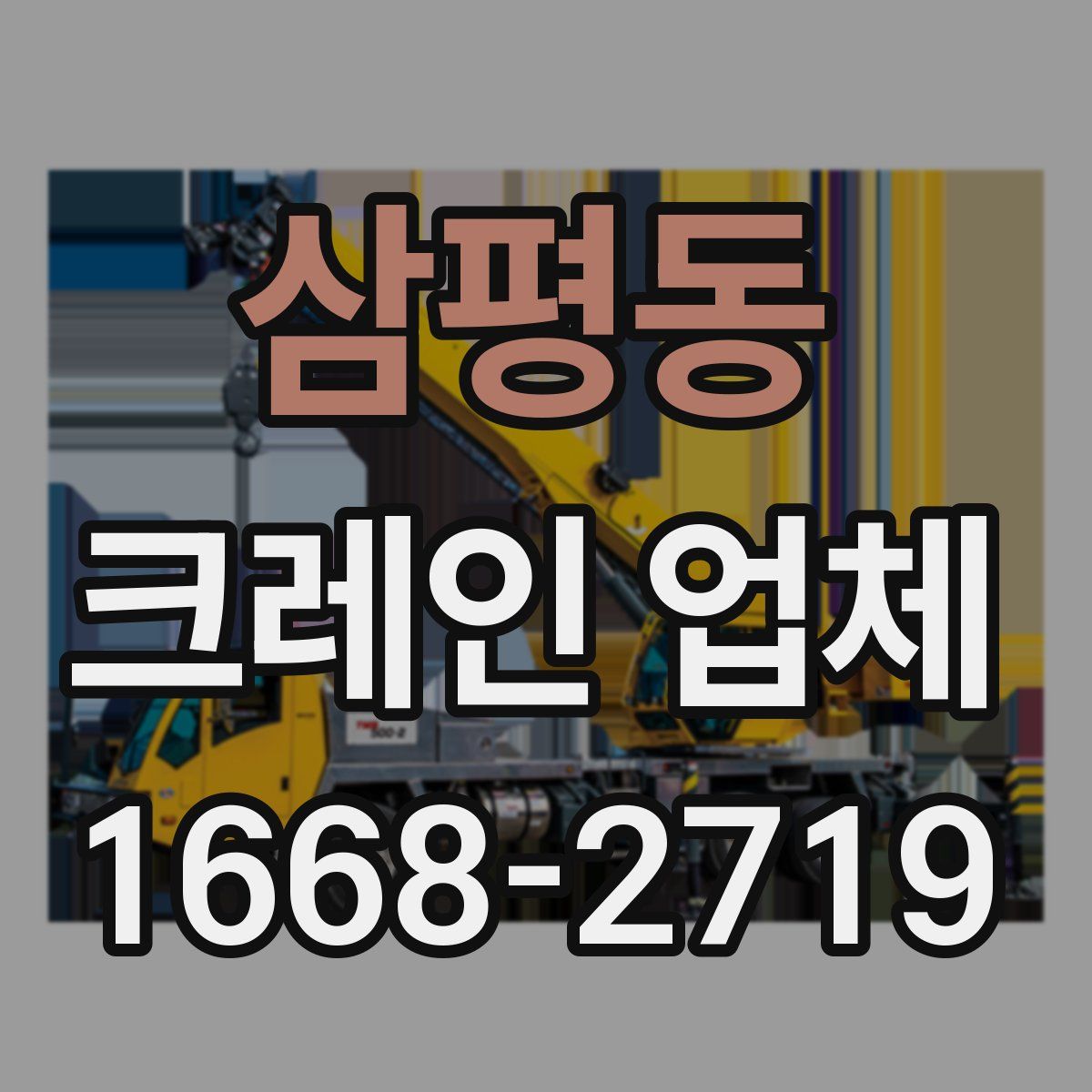 삼평동 크레인 업체