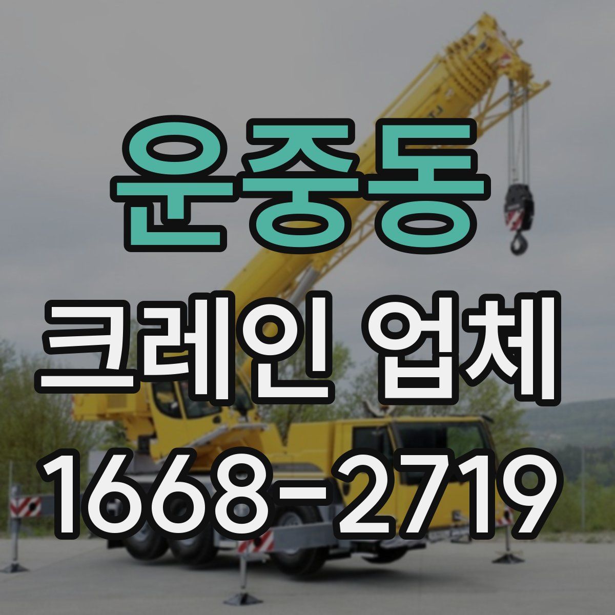 운중동 크레인 업체