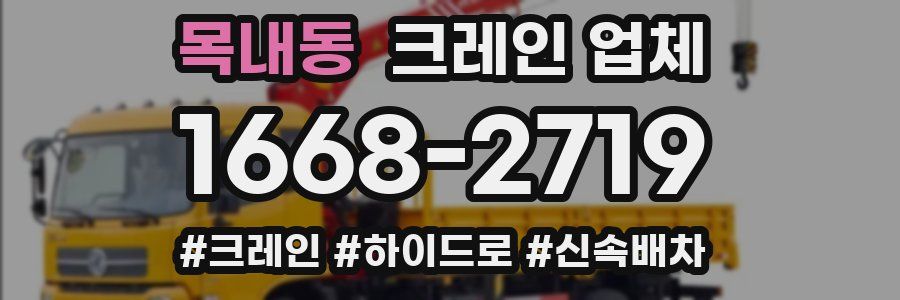 목내동 크레인 업체