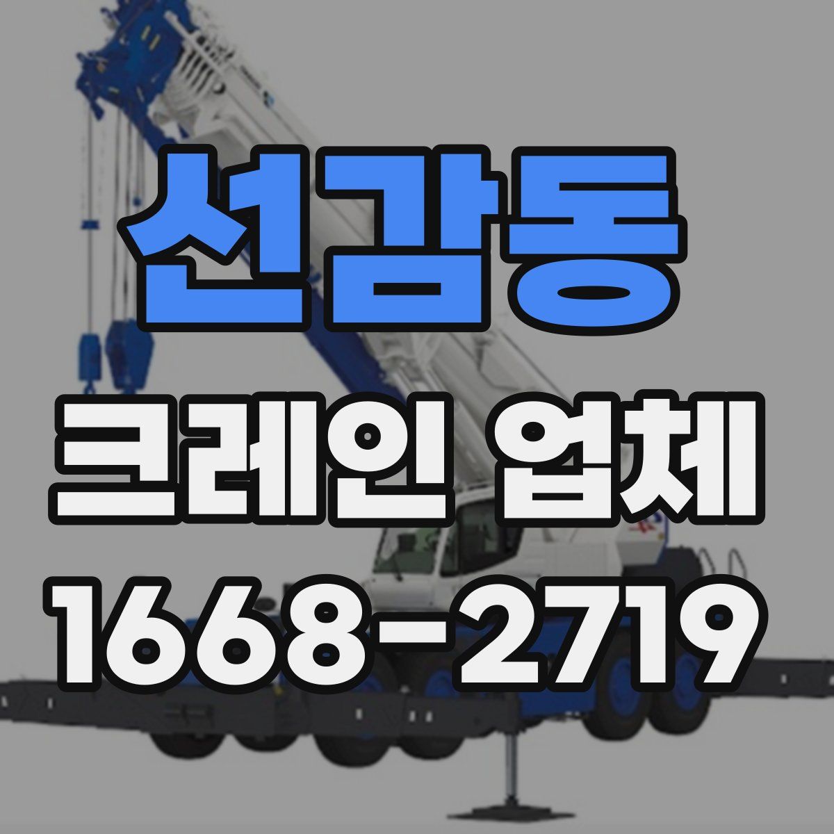 선감동 크레인 업체