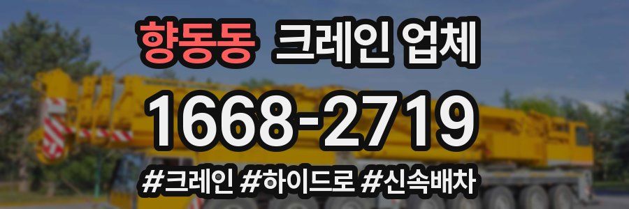 향동동 크레인 업체