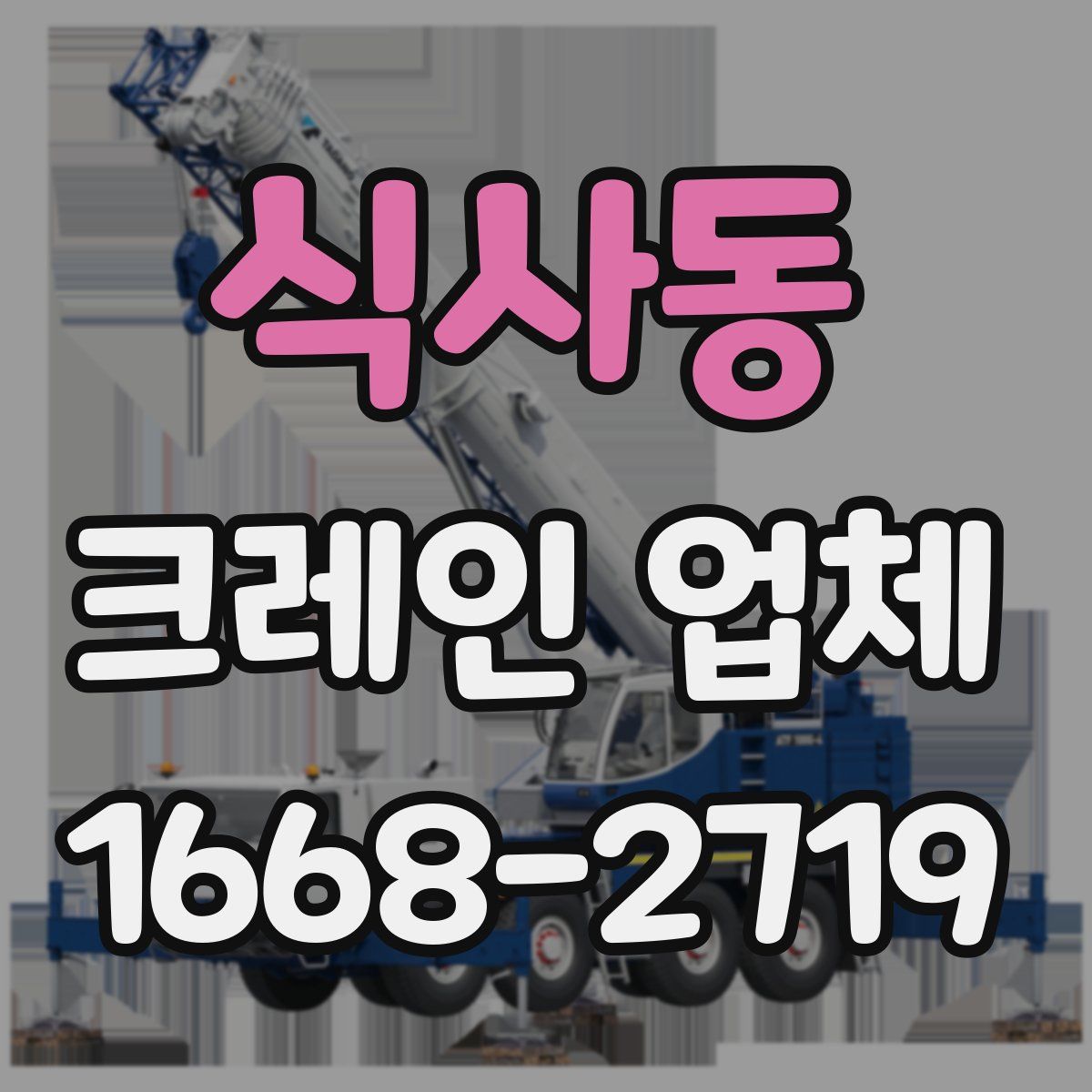 식사동 크레인 업체