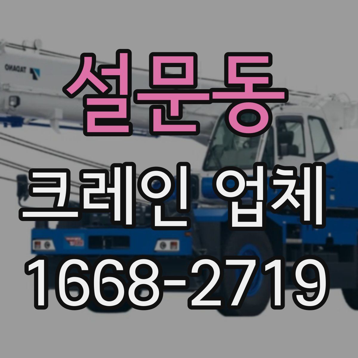설문동 크레인 업체