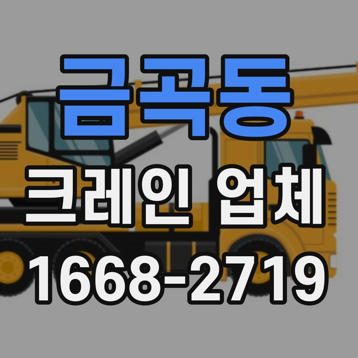 금곡동 크레인 업체