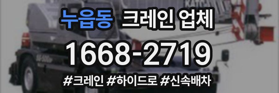 누읍동 크레인 업체