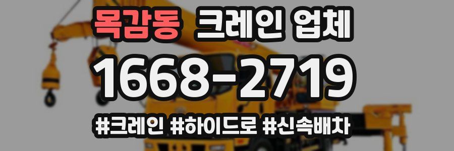 목감동 크레인 업체