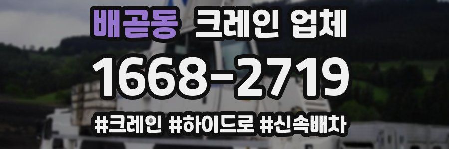 배곧동 크레인 업체