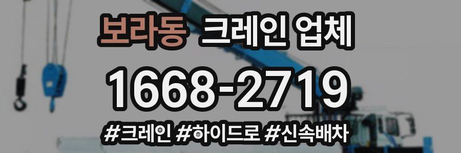 보라동 크레인 업체