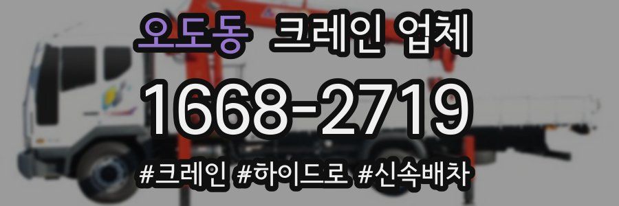 오도동 크레인 업체
