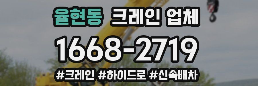 율현동 크레인 업체