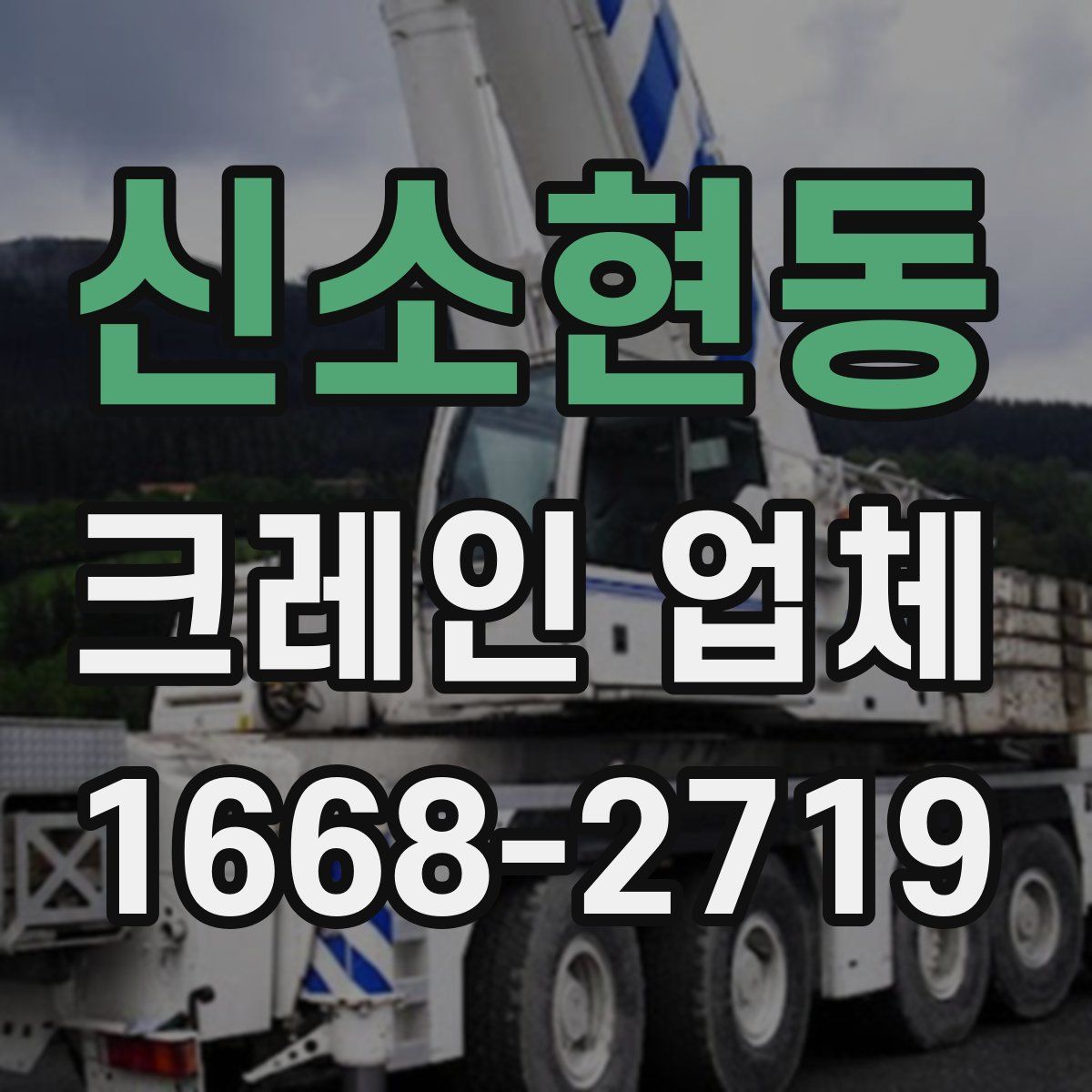 신소현동 크레인 업체