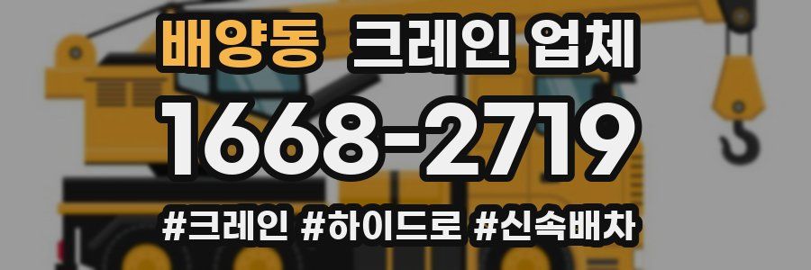 배양동 크레인 업체
