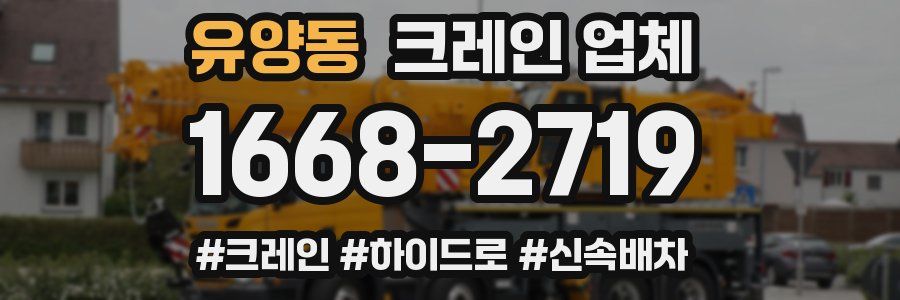 유양동 크레인 업체