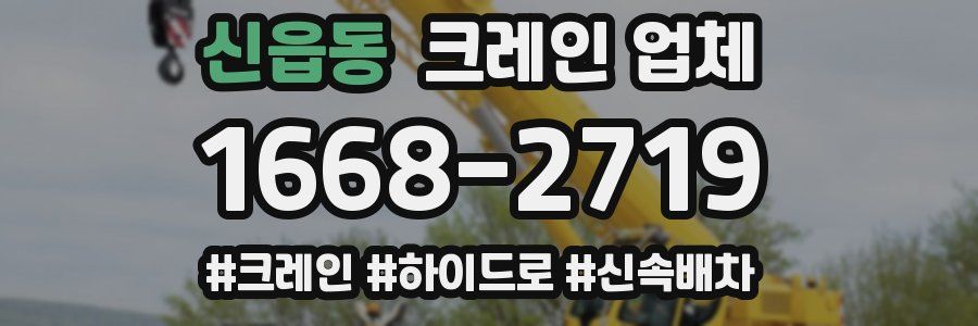 신읍동 크레인 업체