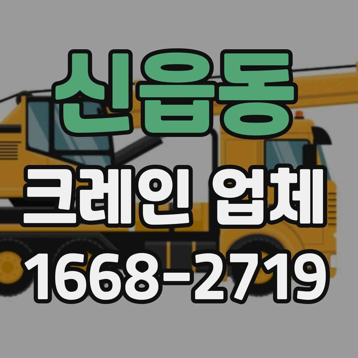 신읍동 크레인 업체