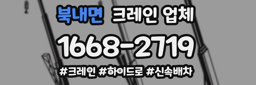 북내면 크레인 업체