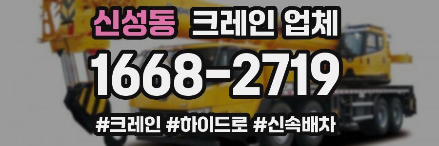 신성동 크레인 업체