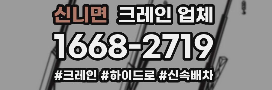 신니면 크레인 업체