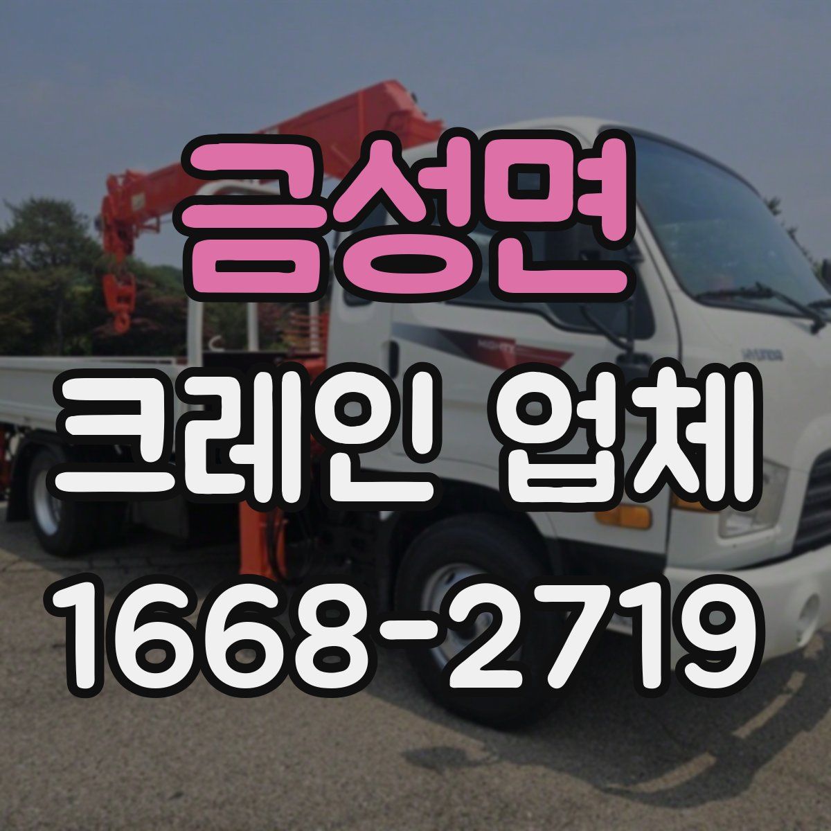 금성면 크레인 업체