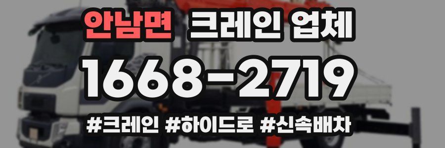 안남면 크레인 업체