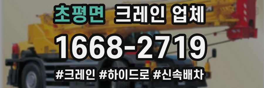 초평면 크레인 업체