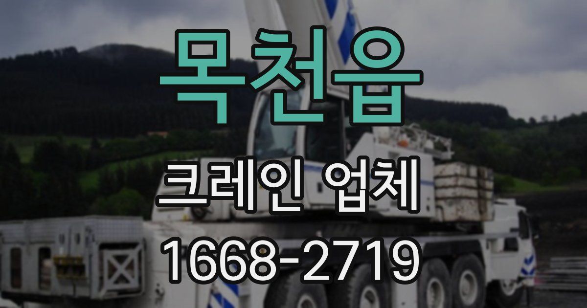 목천읍 크레인 업체
