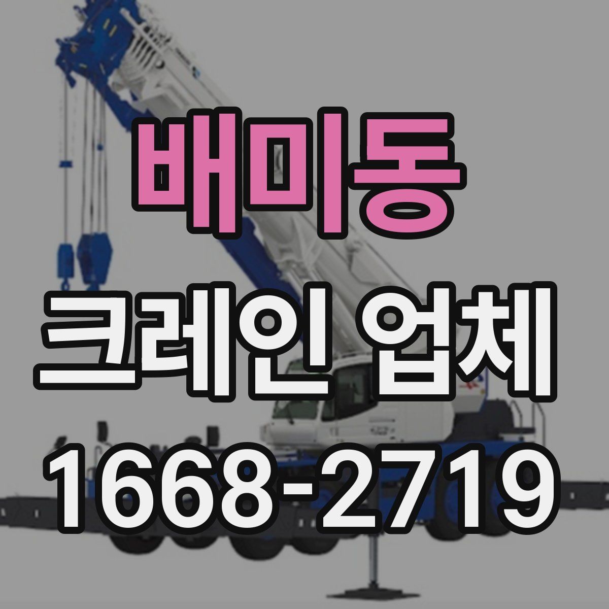 배미동 크레인 업체
