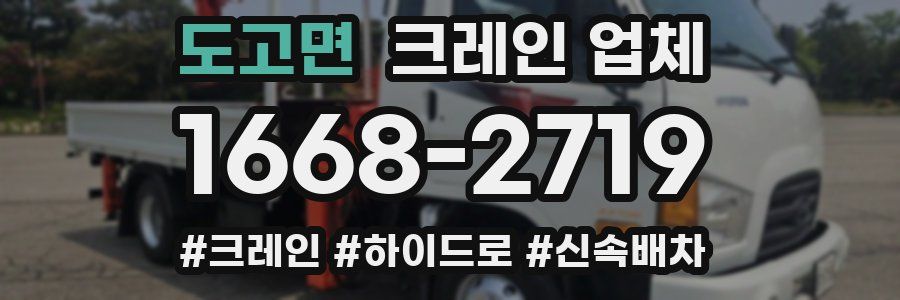 도고면 크레인 업체