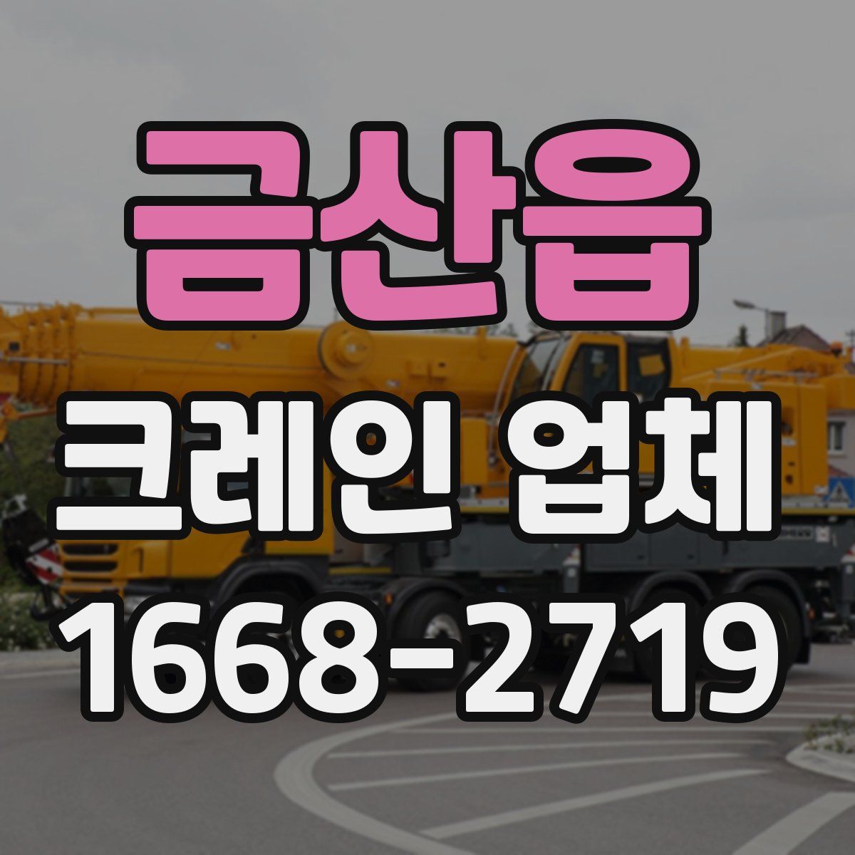 금산읍 크레인 업체