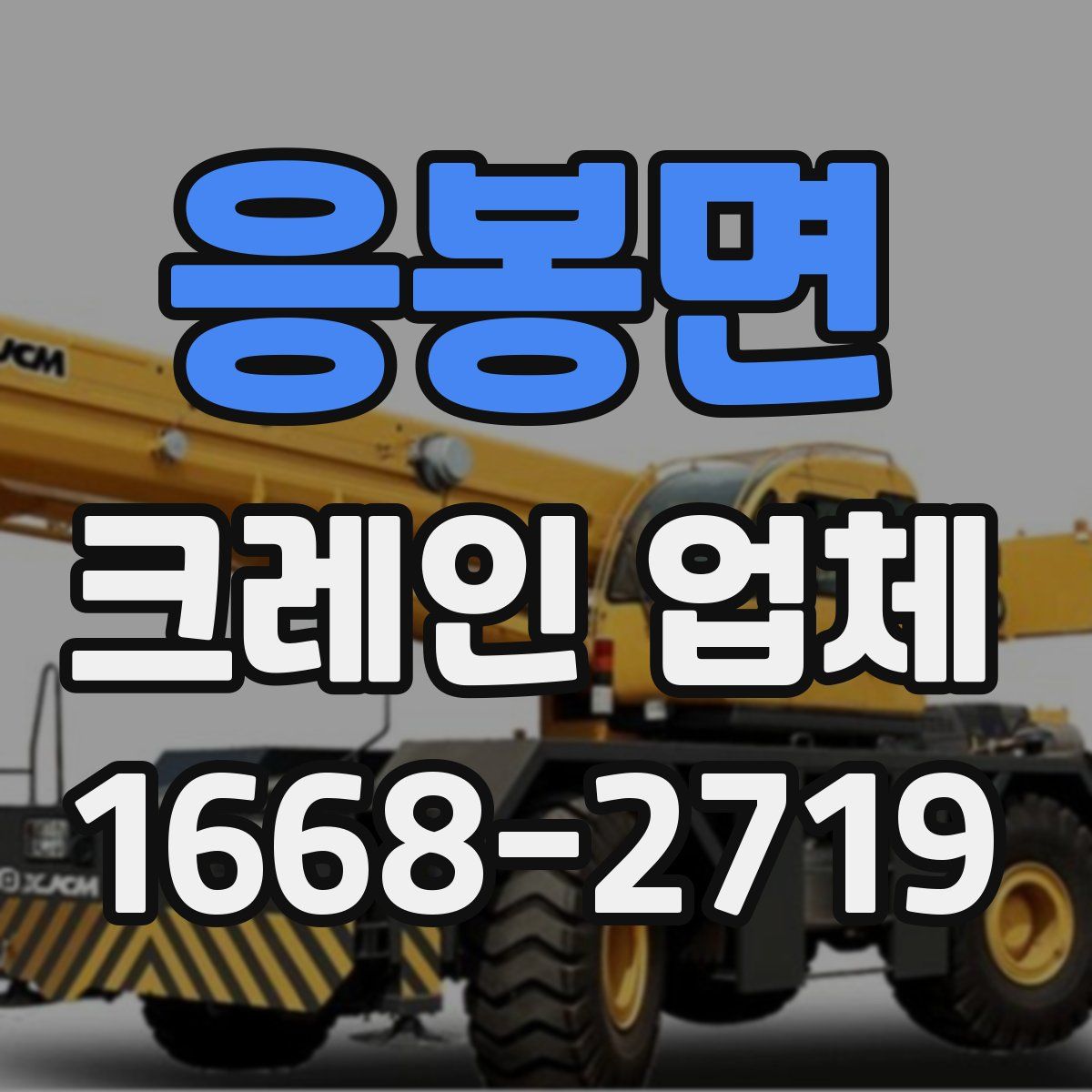 응봉면 크레인 업체