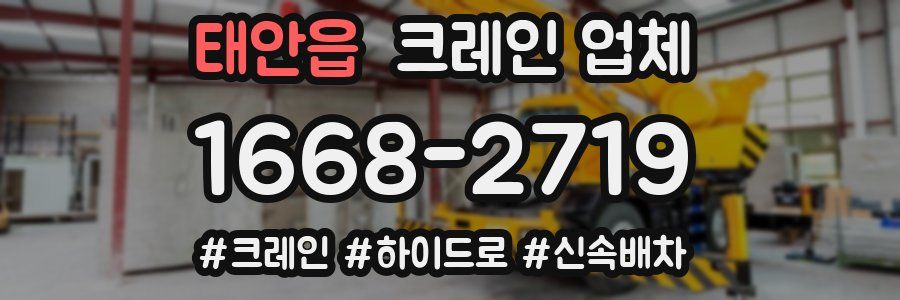 태안읍 크레인 업체