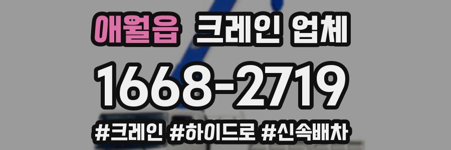 애월읍 크레인 업체