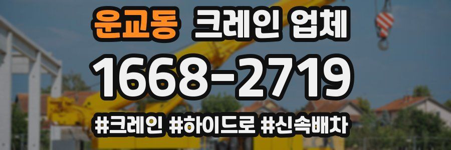 운교동 크레인 업체