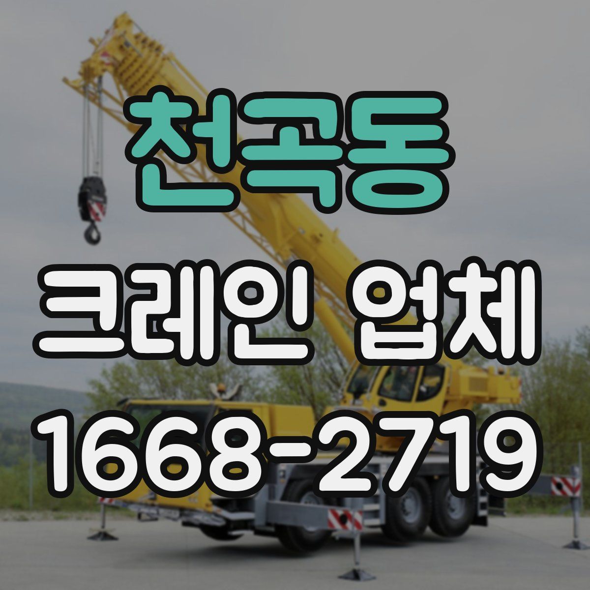 천곡동 크레인 업체