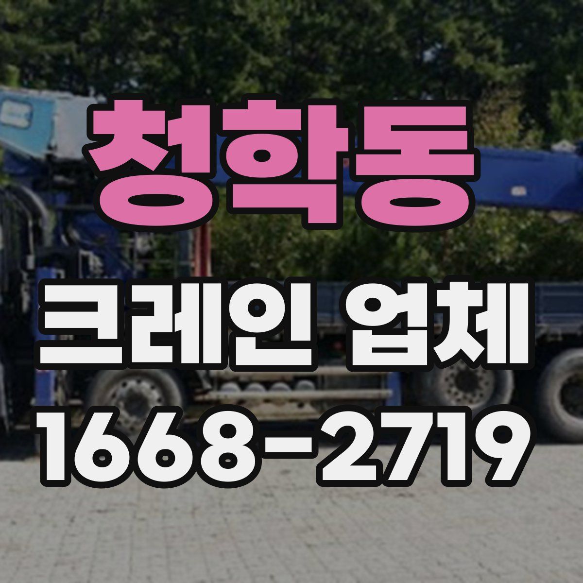 청학동 크레인 업체