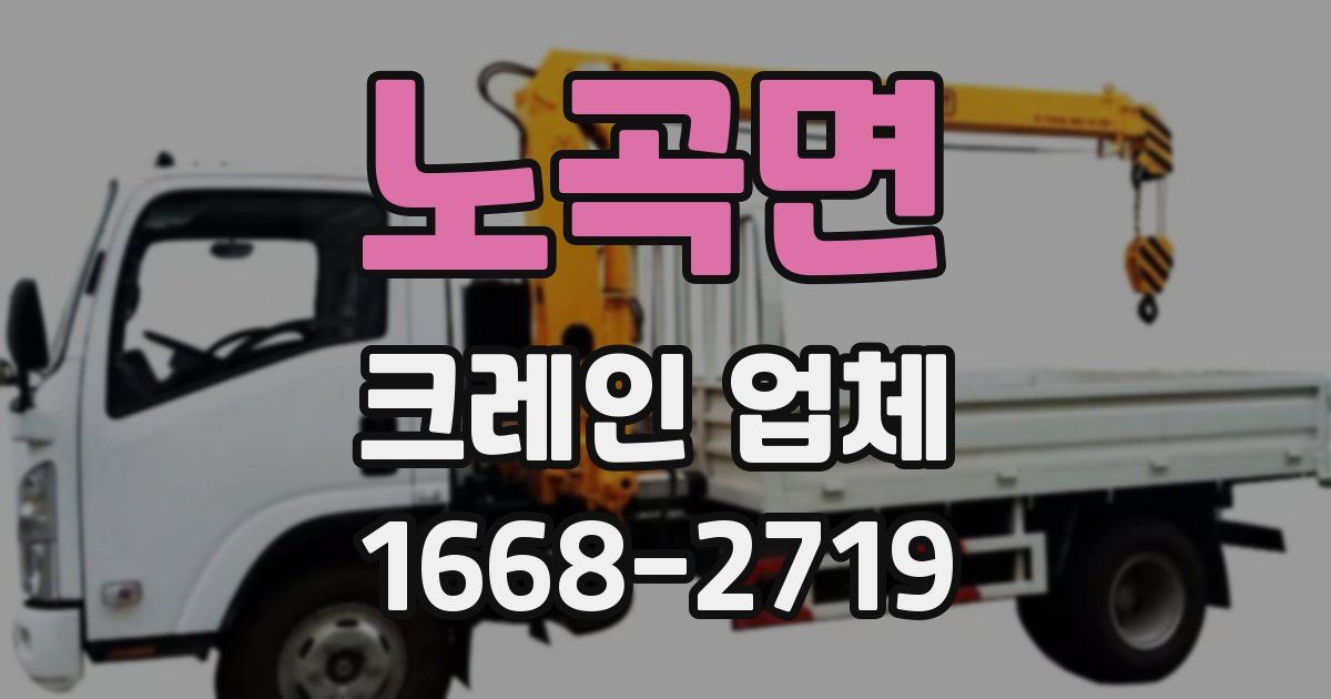 노곡면 크레인 업체