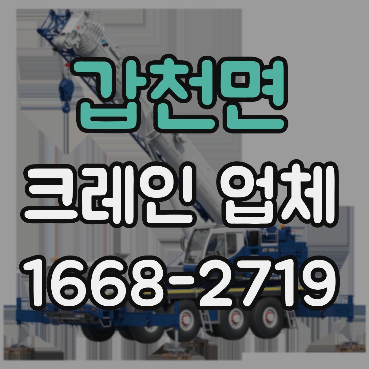 갑천면 크레인 업체