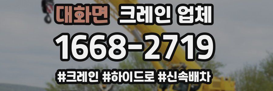 대화면 크레인 업체
